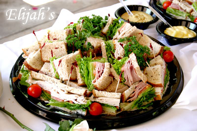 Elijah's Catering San Diego, Turkey Finger Sandwiches Platter.